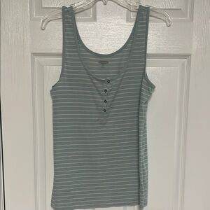 Striped Tank Top - Baby Blue